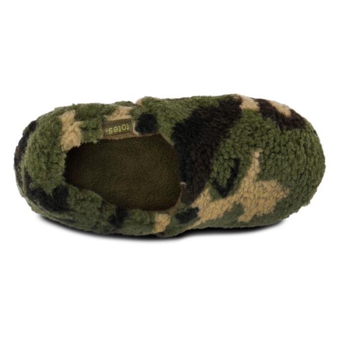 totes Boys Short Full Back Slippers Green Extra Image 5